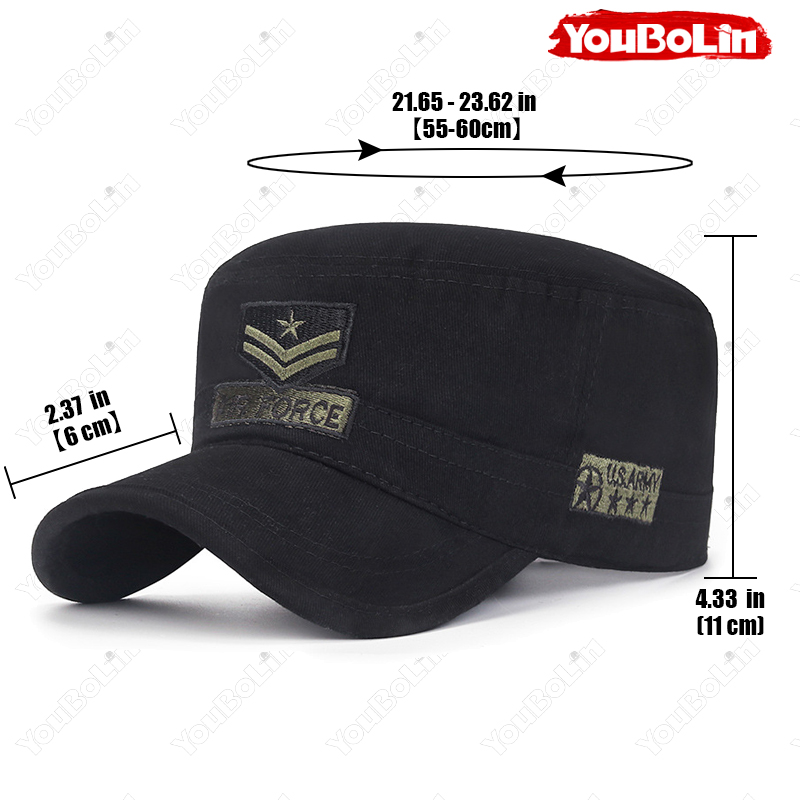 Flat-Top Military Cap, Unisex, - Academy Sports Outdoor ulasan dan harga