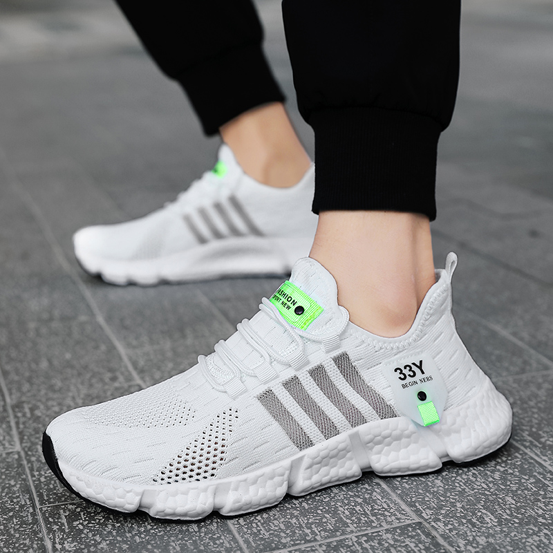 Breathable Mesh Men Shoes Tren - Outdoor Sport Gym ulasan dan harga