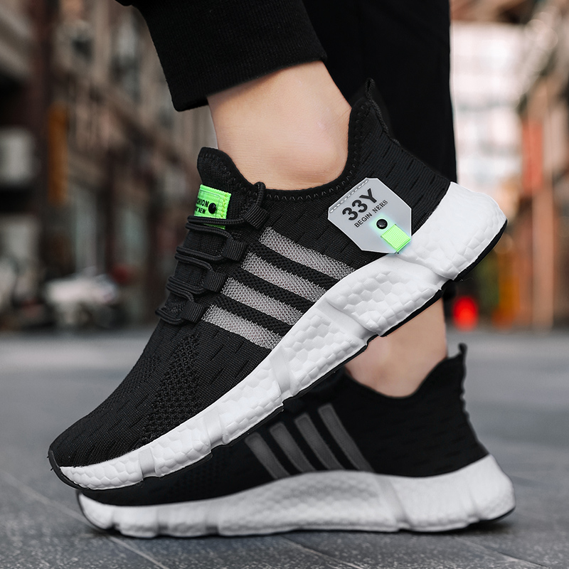 Breathable Mesh Men Shoes Tren - Outdoor Sport Gym ulasan dan harga